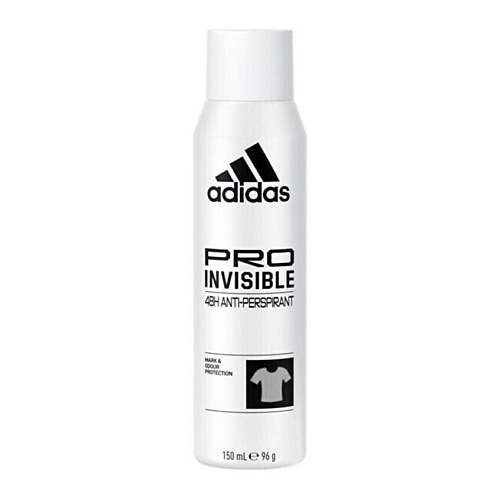 ADIDAS Дезодорант-спрей Pro Invisible Woman 150.0, Дезодорант-спрей Pro Invisible Woman
ADIDAS Дезодорант-спрей Pro Invisible Woman 150.0, Дезодорант-спрей Pro Invisible Woman