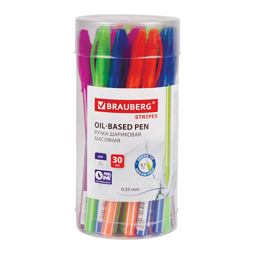 BRAUBERG Набор шариковых ручек Stripes, линия письма 0,35 мм 30, Набор шариковых ручек Stripes, линия письма 0,35 мм
BRAUBERG Набор шариковых ручек Stripes, линия письма 0,35 мм 30, Набор шариковых ручек Stripes, линия письма 0,35 мм
