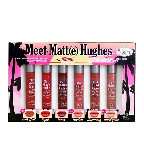 THEBALM Набор из 6 оттенков мини жидких матовых помад Meet Matt(e) Hughes Майами, Набор из 6 оттенков мини жидких матовых помад Meet Matt(e) Hughes Майами
THEBALM Набор из 6 оттенков мини жидких матовых помад Meet Matt(e) Hughes Майами, Набор из 6 оттенков мини жидких матовых помад Meet Matt(e) Hughes Майами