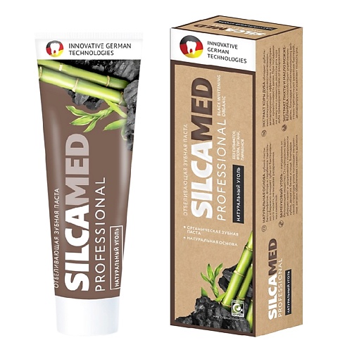 SILCAMED Натуральная Зубная паста Professional Натуральный Уголь ORGANIC 100, Натуральная Зубная паста Professional Натуральный Уголь ORGANIC
SILCAMED Натуральная Зубная паста Professional Натуральный Уголь ORGANIC 100, Натуральная Зубная паста Professional Натуральный Уголь ORGANIC