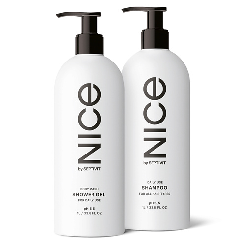 SEPTIVIT Набор гель для душа + шампунь NICE by Septivit, Набор гель для душа + шампунь NICE by Septivit
SEPTIVIT Набор гель для душа + шампунь NICE by Septivit, Набор гель для душа + шампунь NICE by Septivit