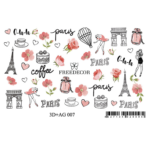 FREEDECOR 3D Слайдер дизайн с аэрографией "Paris", 3D Слайдер дизайн с аэрографией "Paris"
FREEDECOR 3D Слайдер дизайн с аэрографией "Paris", 3D Слайдер дизайн с аэрографией "Paris"