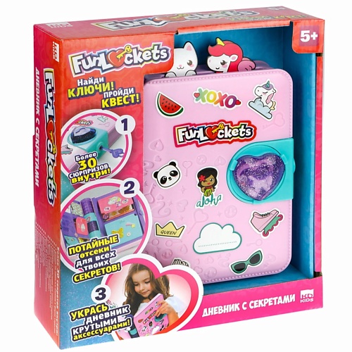 1TOY Набор детский Дневник с секретами Funlockets 1.0, Набор детский Дневник с секретами Funlockets
1TOY Набор детский Дневник с секретами Funlockets 1.0, Набор детский Дневник с секретами Funlockets
