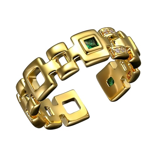 UVI JEWELLERY Золотистое безразмерное кольцо с зеленым кристаллом, Золотистое безразмерное кольцо с зеленым кристаллом
UVI JEWELLERY Золотистое безразмерное кольцо с зеленым кристаллом, Золотистое безразмерное кольцо с зеленым кристаллом