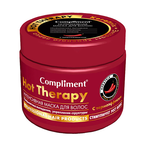 COMPLIMENT Интенсивная маска для волос Hot Therapy профилактика выпадения, укрепление структуры 500.0, Интенсивная маска для волос Hot Therapy профилактика выпадения, укрепление структуры
COMPLIMENT Интенсивная маска для волос Hot Therapy профилактика выпадения, укрепление структуры 500.0, Интенсивная маска для волос Hot Therapy профилактика выпадения, укрепление структуры