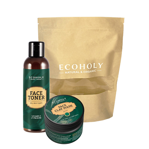 ECOHOLY Набор Тоник для сухой кожи, Зеленая глина, Гель для умывания успокаивающий с витамином Е Face Toner Dry Skin Types + Face Clay Mask Green + Face Cleansing Gel, Набор Тоник для сухой кожи, Зеленая глина, Гель для умывания успокаивающий с витамином
ECOHOLY Набор Тоник для сухой кожи, Зеленая глина, Гель для умывания успокаивающий с витамином Е Face Toner Dry Skin Types + Face Clay Mask Green + Face Cleansing Gel, Набор Тоник для сухой кожи, Зеленая глина, Гель для умывания успокаивающий с витамином