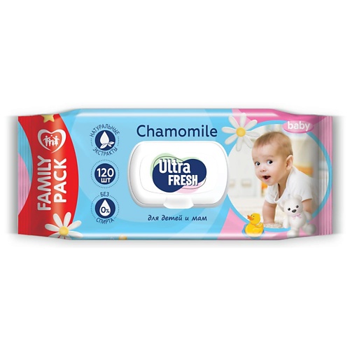 ULTRA FRESH Влажные салфетки для детей и мам Baby 120.0, Влажные салфетки для детей и мам Baby
ULTRA FRESH Влажные салфетки для детей и мам Baby 120.0, Влажные салфетки для детей и мам Baby