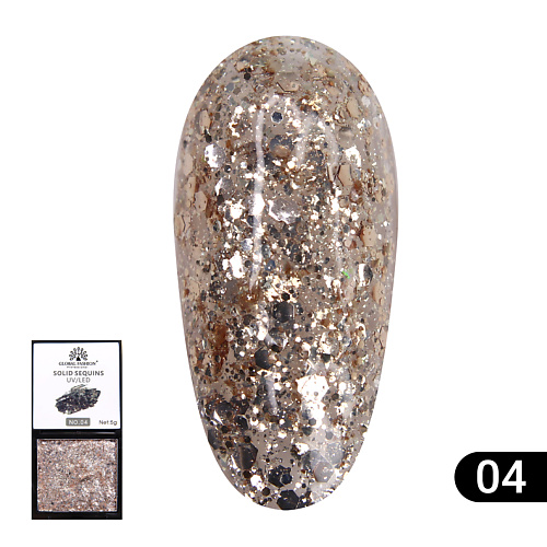 GLOBAL FASHION Гель-краска с глиттером, Solid Sequins color gel 01, Гель-краска с глиттером, Solid Sequins color gel 01
GLOBAL FASHION Гель-краска с глиттером, Solid Sequins color gel 01, Гель-краска с глиттером, Solid Sequins color gel 01