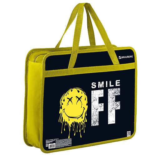 BRAUBERG Папка на молнии с ручками А4, 1 отделение, Smile OFF, Папка на молнии с ручками А4, 1 отделение, Smile OFF
BRAUBERG Папка на молнии с ручками А4, 1 отделение, Smile OFF, Папка на молнии с ручками А4, 1 отделение, Smile OFF