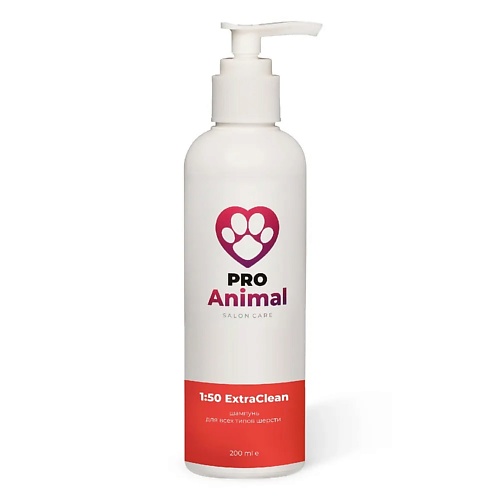 PROANIMAL Шампунь Экстраочистка ProAnimal 1:50 ExtraClean 200, Шампунь Экстраочистка ProAnimal 1:50 ExtraClean
PROANIMAL Шампунь Экстраочистка ProAnimal 1:50 ExtraClean 200, Шампунь Экстраочистка ProAnimal 1:50 ExtraClean