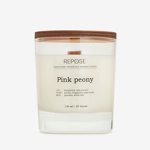 REPOSE FLAVOUR Свеча ароматическая Pink peony/ Розовый пион 120, Свеча ароматическая Pink peony/ Розовый пион
REPOSE FLAVOUR Свеча ароматическая Pink peony/ Розовый пион 120, Свеча ароматическая Pink peony/ Розовый пион