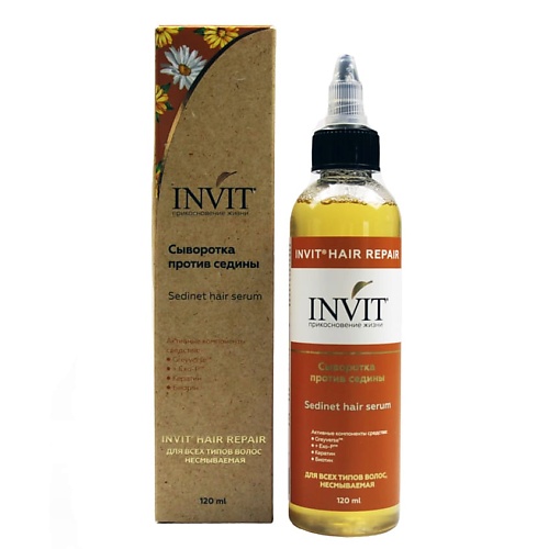 INVIT Сыворотка против седины Sedinet hair serum 120.0, Сыворотка против седины Sedinet hair serum
INVIT Сыворотка против седины Sedinet hair serum 120.0, Сыворотка против седины Sedinet hair serum