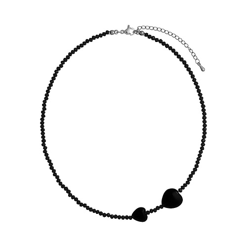 UVI JEWELLERY Колье Сердца с черными кристаллами, Колье Сердца с черными кристаллами
UVI JEWELLERY Колье Сердца с черными кристаллами, Колье Сердца с черными кристаллами