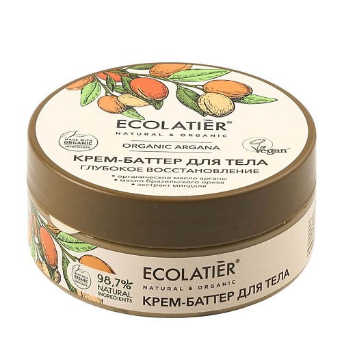 ECOLATIER GREEN Крем-баттер для тела Глубокое восстановление ORGANIC ARGANA 150.0, GREEN Крем-баттер для тела Глубокое восстановление ORGANIC ARGANA
ECOLATIER GREEN Крем-баттер для тела Глубокое восстановление ORGANIC ARGANA 150.0, GREEN Крем-баттер для тела Глубокое восстановление ORGANIC ARGANA