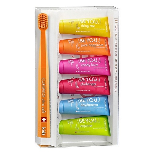 CURAPROX BE YOU Набор зубных паст Шесть вкусов + Зубная щетка Kids 60, BE YOU Набор зубных паст Шесть вкусов + Зубная щетка Kids
CURAPROX BE YOU Набор зубных паст Шесть вкусов + Зубная щетка Kids 60, BE YOU Набор зубных паст Шесть вкусов + Зубная щетка Kids