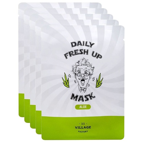 VILLAGE 11 FACTORY Набор тканевых масок с экстрактом алоэ Daily Fresh Up Mask Aloe, Набор тканевых масок с экстрактом алоэ Daily Fresh Up Mask Aloe
VILLAGE 11 FACTORY Набор тканевых масок с экстрактом алоэ Daily Fresh Up Mask Aloe, Набор тканевых масок с экстрактом алоэ Daily Fresh Up Mask Aloe