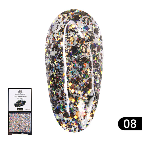 GLOBAL FASHION Гель-краска с глиттером, Solid Sequins color gel 01, Гель-краска с глиттером, Solid Sequins color gel 01
GLOBAL FASHION Гель-краска с глиттером, Solid Sequins color gel 01, Гель-краска с глиттером, Solid Sequins color gel 01