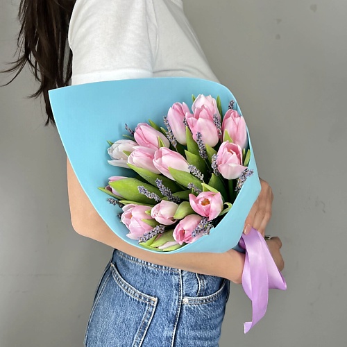 ЛЭТУАЛЬ FLOWERS Букет из розовых тюльпанов и лаванды, Букет из розовых тюльпанов и лаванды
ЛЭТУАЛЬ FLOWERS Букет из розовых тюльпанов и лаванды, Букет из розовых тюльпанов и лаванды