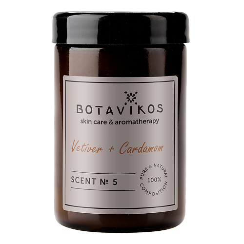 BOTAVIKOS Аромасвеча Ветивер + Кардамон Scent №5 90.0, Аромасвеча Ветивер + Кардамон Scent №5
BOTAVIKOS Аромасвеча Ветивер + Кардамон Scent №5 90.0, Аромасвеча Ветивер + Кардамон Scent №5