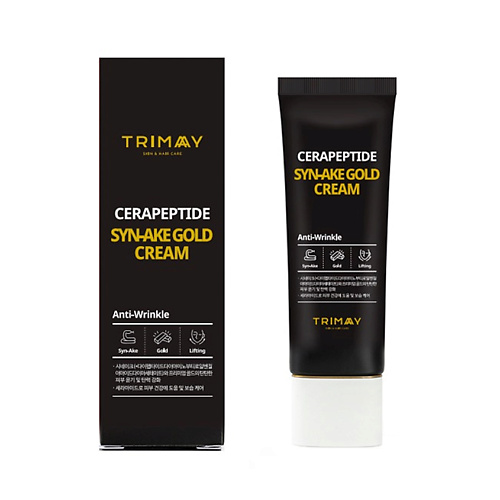 TRIMAY Омолаживающий крем с керамидами и змеиным пептидом Cerapeptide Syn-Ake Gold Cream 50.0, Омолаживающий крем с керамидами и змеиным пептидом Cerapeptide Syn-Ake Gold Cream
TRIMAY Омолаживающий крем с керамидами и змеиным пептидом Cerapeptide Syn-Ake Gold Cream 50.0, Омолаживающий крем с керамидами и змеиным пептидом Cerapeptide Syn-Ake Gold Cream