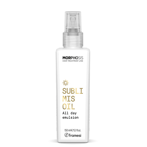 FRAMESI Эмульсия для волос увлажняющая SUBLIMIS OIL ALL DAY EMULSION MORPHOSIS 150.0, Эмульсия для волос увлажняющая SUBLIMIS OIL ALL DAY EMULSION MORPHOSIS
FRAMESI Эмульсия для волос увлажняющая SUBLIMIS OIL ALL DAY EMULSION MORPHOSIS 150.0, Эмульсия для волос увлажняющая SUBLIMIS OIL ALL DAY EMULSION MORPHOSIS