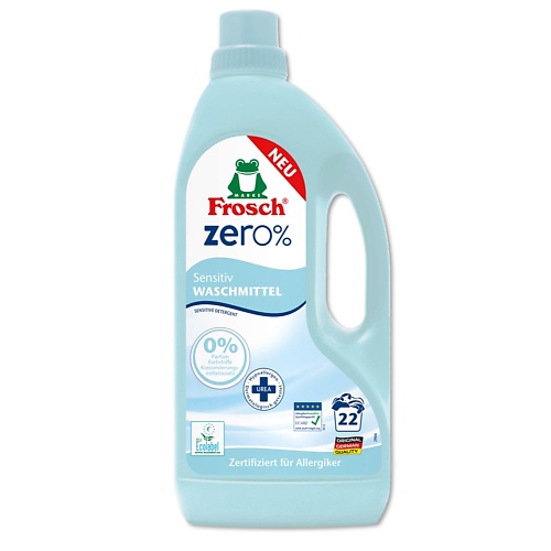 FROSCH ZER0% Концентрированное жидкое средство для стирки Сенситив 1500, ZER0% Концентрированное жидкое средство для стирки Сенситив
FROSCH ZER0% Концентрированное жидкое средство для стирки Сенситив 1500, ZER0% Концентрированное жидкое средство для стирки Сенситив