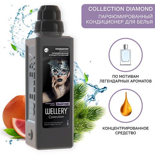 WELLERY Кондиционер для белья парфюмированный Collection DIAMOND 900.0, Кондиционер для белья парфюмированный Collection DIAMOND
WELLERY Кондиционер для белья парфюмированный Collection DIAMOND 900.0, Кондиционер для белья парфюмированный Collection DIAMOND