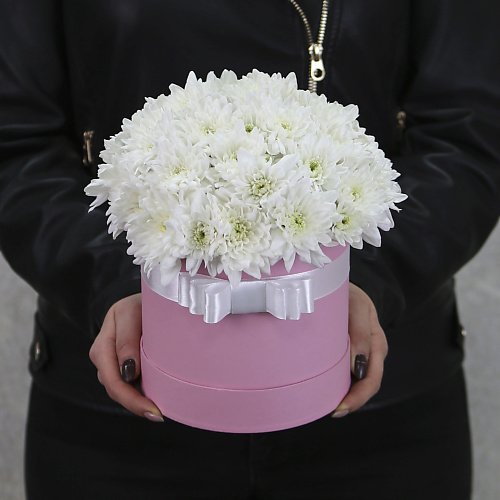 FLORPRO Белые кустовые хризантемы в розовой коробке "Этель", Белые кустовые хризантемы в розовой коробке "Этель"
FLORPRO Белые кустовые хризантемы в розовой коробке "Этель", Белые кустовые хризантемы в розовой коробке "Этель"