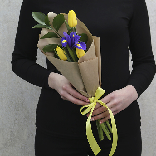 FLORPRO 3 желтых тюльпана с синим ирисом и зеленью в упаковке (мин. заказ от 5 шт), 3 желтых тюльпана с синим ирисом и зеленью в упаковке (мин. заказ от 5 шт)
FLORPRO 3 желтых тюльпана с синим ирисом и зеленью в упаковке (мин. заказ от 5 шт), 3 желтых тюльпана с синим ирисом и зеленью в упаковке (мин. заказ от 5 шт)