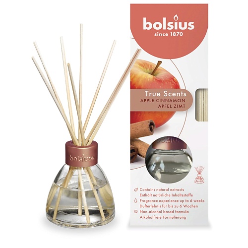 BOLSIUS Арома диффузор + палочки Bolsius True scents яблоко с корицей 45.0, Арома диффузор + палочки Bolsius True scents яблоко с корицей
BOLSIUS Арома диффузор + палочки Bolsius True scents яблоко с корицей 45.0, Арома диффузор + палочки Bolsius True scents яблоко с корицей