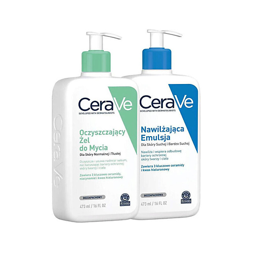 CERAVE Набор очищающий гель для умывания и увлажняющая эмульсия, Набор очищающий гель для умывания и увлажняющая эмульсия
CERAVE Набор очищающий гель для умывания и увлажняющая эмульсия, Набор очищающий гель для умывания и увлажняющая эмульсия