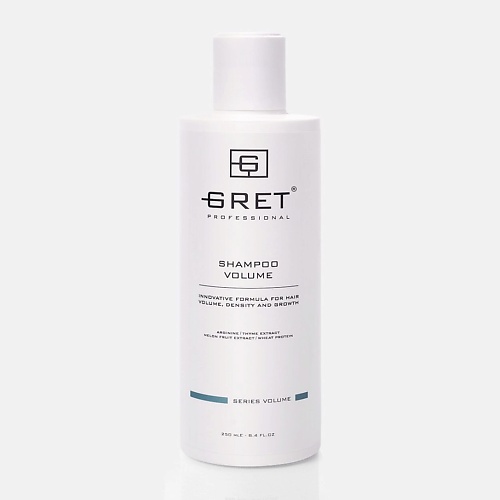 GRET Professional Шампунь для объема волос SHAMPOO VOLUME 250.0, Professional Шампунь для объема волос SHAMPOO VOLUME
GRET Professional Шампунь для объема волос SHAMPOO VOLUME 250.0, Professional Шампунь для объема волос SHAMPOO VOLUME