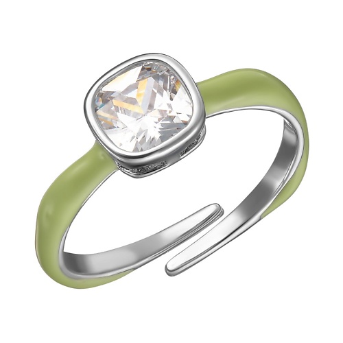 UVI JEWELLERY Серебристое безразмерное кольцо с прозрачным кристаллом и зеленой эмалью, Серебристое безразмерное кольцо с прозрачным кристаллом и зеленой эмалью
UVI JEWELLERY Серебристое безразмерное кольцо с прозрачным кристаллом и зеленой эмалью, Серебристое безразмерное кольцо с прозрачным кристаллом и зеленой эмалью