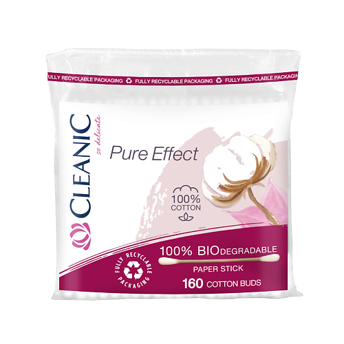 CLEANIC Pure Effect Ватные палочки гигиенические 160.0, Pure Effect Ватные палочки гигиенические
CLEANIC Pure Effect Ватные палочки гигиенические 160.0, Pure Effect Ватные палочки гигиенические