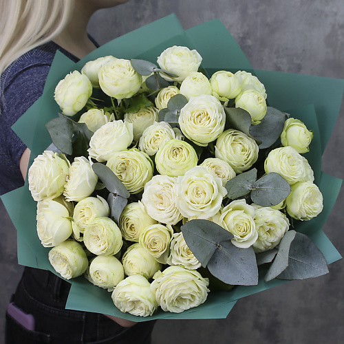 FLORPRO Букет из 11 белых пионовидных кустовых роз «Сливочный», Букет из 11 белых пионовидных кустовых роз «Сливочный»
FLORPRO Букет из 11 белых пионовидных кустовых роз «Сливочный», Букет из 11 белых пионовидных кустовых роз «Сливочный»