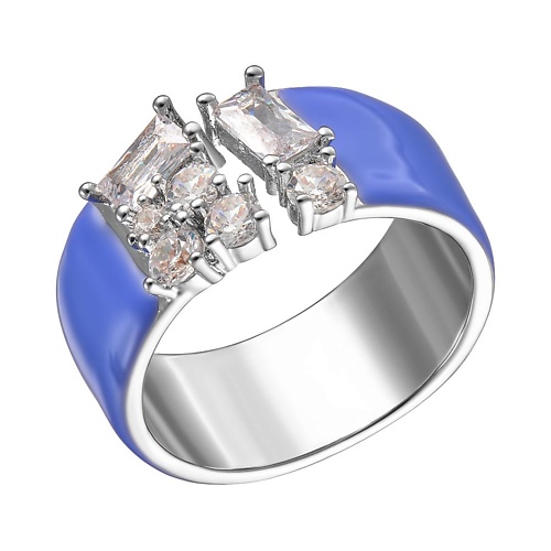 UVI JEWELLERY Серебристое безразмерное кольцо с прозрачными кристаллами и синей эмалью, Серебристое безразмерное кольцо с прозрачными кристаллами и синей эмалью
UVI JEWELLERY Серебристое безразмерное кольцо с прозрачными кристаллами и синей эмалью, Серебристое безразмерное кольцо с прозрачными кристаллами и синей эмалью