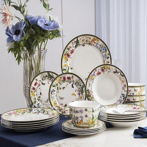 ARYA HOME COLLECTION Набор столовой посуды из костяного фарфора Floreale, 24 предмета, Набор столовой посуды из костяного фарфора Floreale, 24 предмета
ARYA HOME COLLECTION Набор столовой посуды из костяного фарфора Floreale, 24 предмета, Набор столовой посуды из костяного фарфора Floreale, 24 предмета