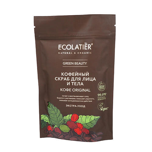 ECOLATIER Green Скраб для лица и тела КОФЕ ORIGINAL 150.0, Green Скраб для лица и тела КОФЕ ORIGINAL
ECOLATIER Green Скраб для лица и тела КОФЕ ORIGINAL 150.0, Green Скраб для лица и тела КОФЕ ORIGINAL