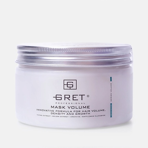 GRET Professional Маска для объема волос MASK VOLUME 250.0, Professional Маска для объема волос MASK VOLUME
GRET Professional Маска для объема волос MASK VOLUME 250.0, Professional Маска для объема волос MASK VOLUME