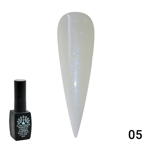 GLOBAL FASHION Каучуковая база для гель лака молочная с шиммером, Rubber Base Coat French 01, Каучуковая база для гель лака молочная с шиммером, Rubber Base Coat French 01
GLOBAL FASHION Каучуковая база для гель лака молочная с шиммером, Rubber Base Coat French 01, Каучуковая база для гель лака молочная с шиммером, Rubber Base Coat French 01