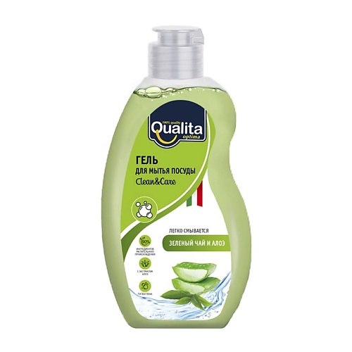 QUALITA Средство для мытья посуды GREEN TEA & ALOE, Средство для мытья посуды GREEN TEA & ALOE
QUALITA Средство для мытья посуды GREEN TEA & ALOE, Средство для мытья посуды GREEN TEA & ALOE