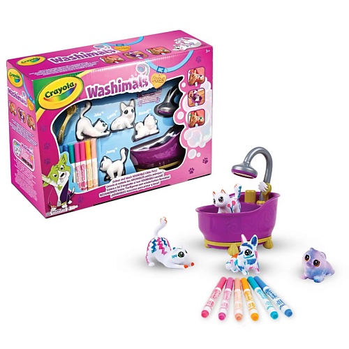 CRAYOLA Набор Washimals New Bath: фигурки для раскрашивания, смываемые фломастеры, ванночка 1.0, Набор Washimals New Bath: фигурки для раскрашивания, смываемые фломастеры, ванночка
CRAYOLA Набор Washimals New Bath: фигурки для раскрашивания, смываемые фломастеры, ванночка 1.0, Набор Washimals New Bath: фигурки для раскрашивания, смываемые фломастеры, ванночка