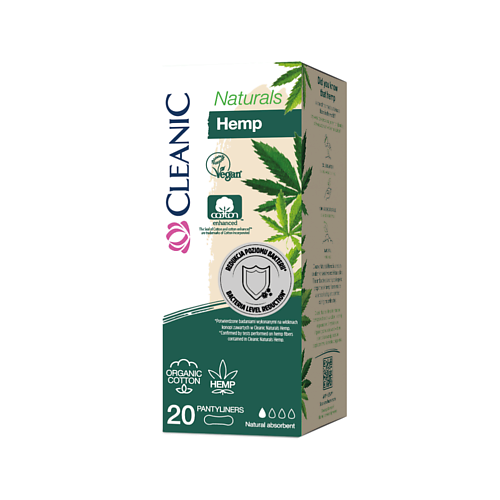 CLEANIC Naturals Organic Cotton&Hemp Прокладки ежедневные 20.0, Naturals Organic Cotton&Hemp Прокладки ежедневные
CLEANIC Naturals Organic Cotton&Hemp Прокладки ежедневные 20.0, Naturals Organic Cotton&Hemp Прокладки ежедневные