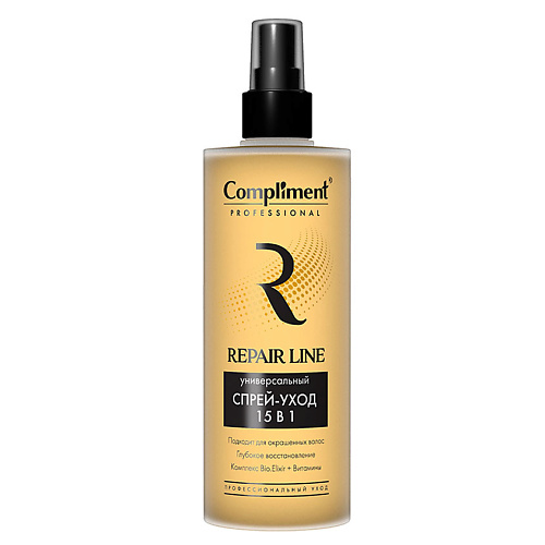 COMPLIMENT Professional Repair line Спрей-уход для волос Универсальный 15 в 1 250.0, Professional Repair line Спрей-уход для волос Универсальный 15 в 1
COMPLIMENT Professional Repair line Спрей-уход для волос Универсальный 15 в 1 250.0, Professional Repair line Спрей-уход для волос Универсальный 15 в 1