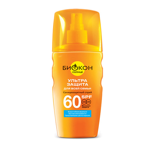 БИОКОН Солнцезащитный спрей SPF 60 для всей семьи 160, Солнцезащитный спрей SPF 60 для всей семьи
БИОКОН Солнцезащитный спрей SPF 60 для всей семьи 160, Солнцезащитный спрей SPF 60 для всей семьи
