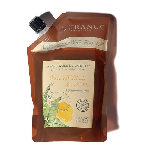DURANCE Марсельское мыло сменный блок Лимон и мята Lemon & Mint 500.0, Марсельское мыло сменный блок Лимон и мята Lemon & Mint
DURANCE Марсельское мыло сменный блок Лимон и мята Lemon & Mint 500.0, Марсельское мыло сменный блок Лимон и мята Lemon & Mint