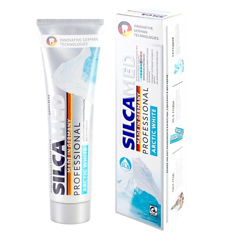 SILCAMED Зубная паста против пятен от табака и кофе Arctic White 100, Зубная паста против пятен от табака и кофе Arctic White
SILCAMED Зубная паста против пятен от табака и кофе Arctic White 100, Зубная паста против пятен от табака и кофе Arctic White