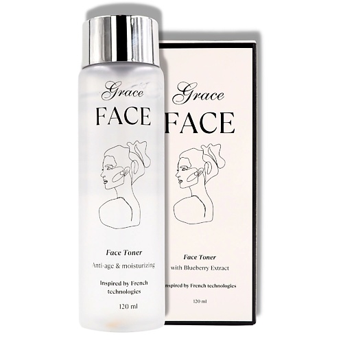GRACE FACE Увлажняющий и очищающий тоник для лица с экстрактом черники 120.0, Увлажняющий и очищающий тоник для лица с экстрактом черники
GRACE FACE Увлажняющий и очищающий тоник для лица с экстрактом черники 120.0, Увлажняющий и очищающий тоник для лица с экстрактом черники