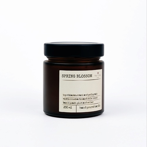 FOR ME CANDLE Ароматическая свеча с деревянным фитилем Spring blossom 200.0, Ароматическая свеча с деревянным фитилем Spring blossom
FOR ME CANDLE Ароматическая свеча с деревянным фитилем Spring blossom 200.0, Ароматическая свеча с деревянным фитилем Spring blossom