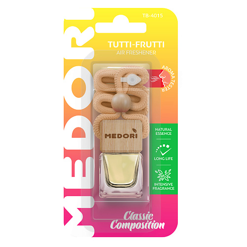 MEDORI Ароматизатор для автомобиля и гардероба TUTTI-FRUTTI 6.0, Ароматизатор для автомобиля и гардероба TUTTI-FRUTTI
MEDORI Ароматизатор для автомобиля и гардероба TUTTI-FRUTTI 6.0, Ароматизатор для автомобиля и гардероба TUTTI-FRUTTI